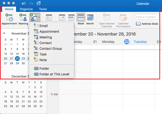 add outlook to office 2016 for mac
